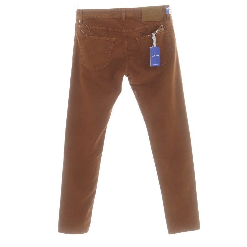 【新品】ヤコブコーエン JACOB COHEN NICK SLIM ストレッチコットン 5ポケットパンツ ブラウン【サイズ34】【 状態ランクN 】【 メンズ 】[DPD]