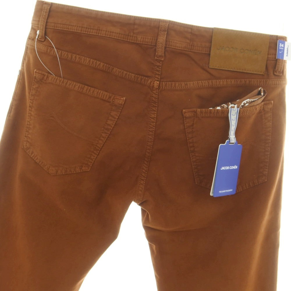 【新品】ヤコブコーエン JACOB COHEN NICK SLIM ストレッチコットン 5ポケットパンツ ブラウン【サイズ34】【 状態ランクN 】【 メンズ 】[DPD]