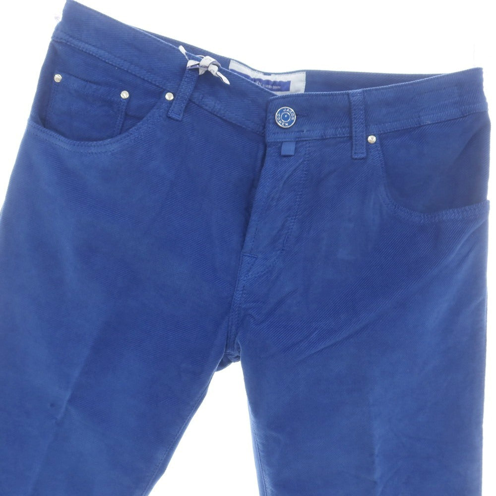 【新品】ヤコブコーエン JACOB COHEN SCOTT ストレッチコットン コーデュロイパンツ ブルー【 34 】【 状態ランクN 】【 メンズ 】[CPD]