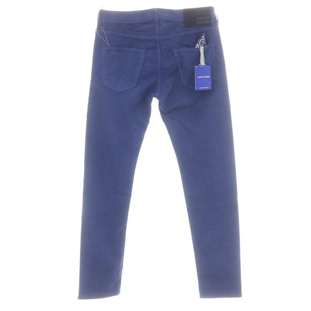 【新品】ヤコブコーエン JACOB COHEN LENNY ストレッチコットン 5ポケットパンツ ブルー【 34 】【 状態ランクN 】【 メンズ 】[CPD]