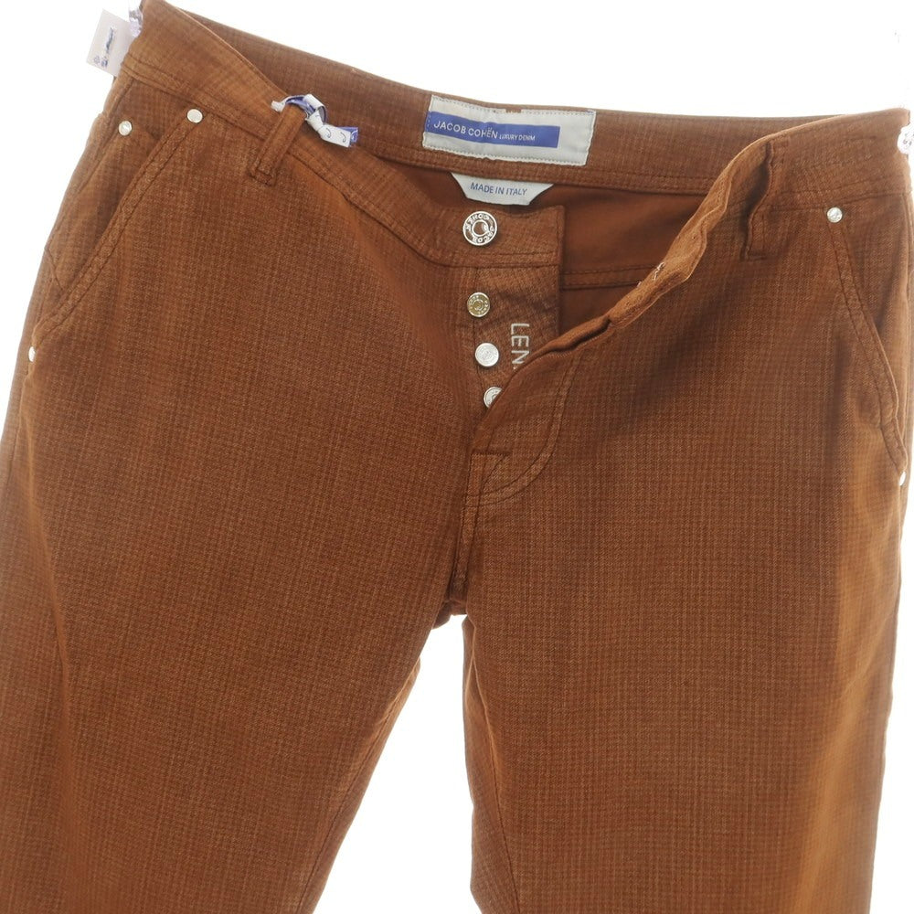 【新品アウトレット】ヤコブコーエン JACOB COHEN LENNY ストレッチコットン 5ポケットパンツ ライトブラウン【 34 】【 状態ランクN- 】【 メンズ 】