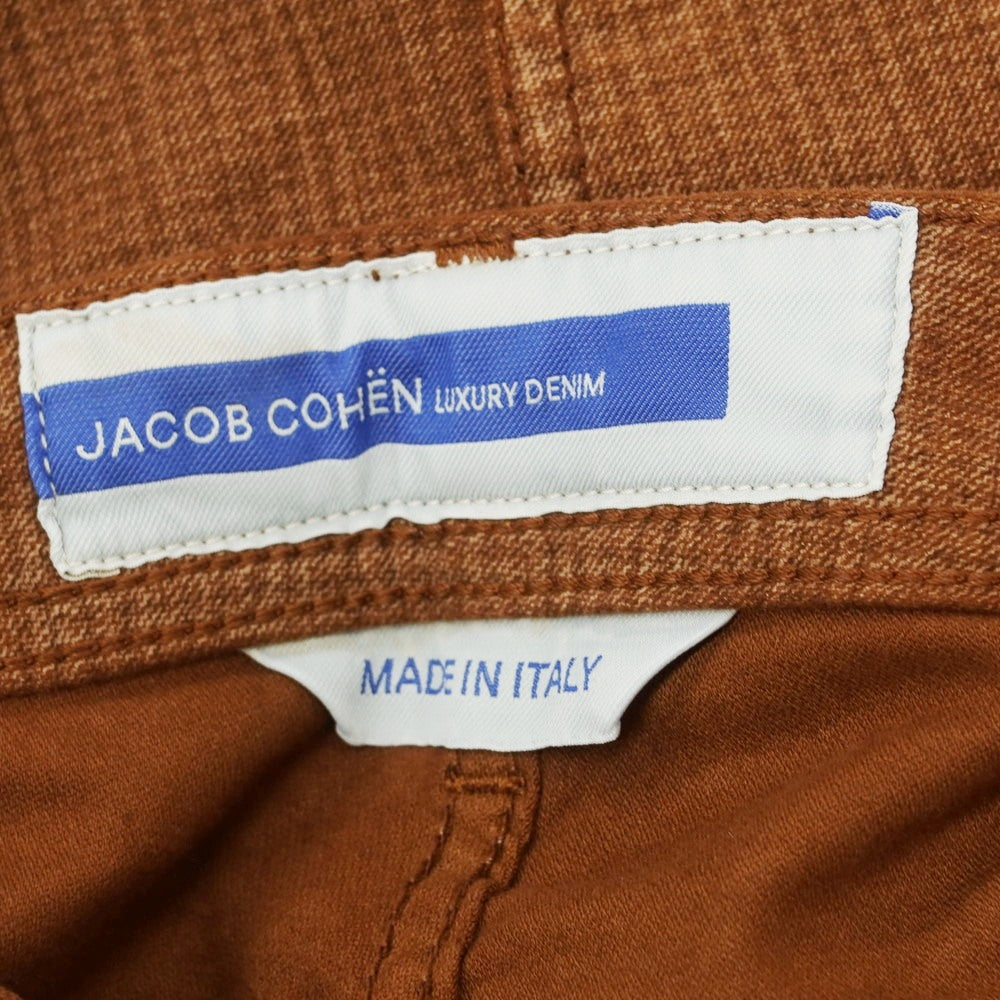 【新品アウトレット】ヤコブコーエン JACOB COHEN LENNY ストレッチコットン 5ポケットパンツ ライトブラウン【 34 】【 状態ランクN- 】【 メンズ 】