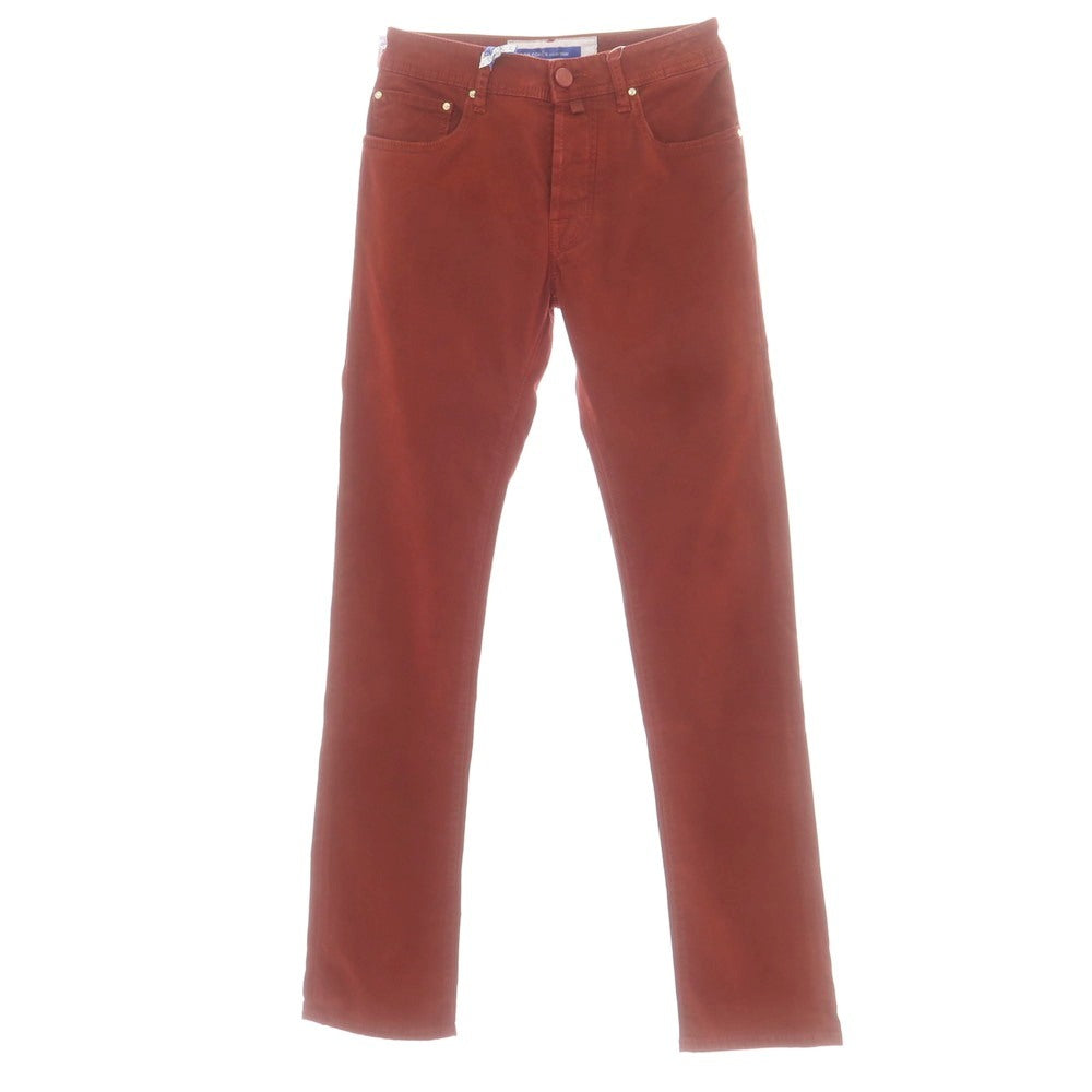 【新品】ヤコブコーエン JACOB COHEN BARD ストレッチコットン 5ポケットパンツ ダークオレンジレッド【サイズ28】【 状態ランクN 】【 メンズ 】[EPD]