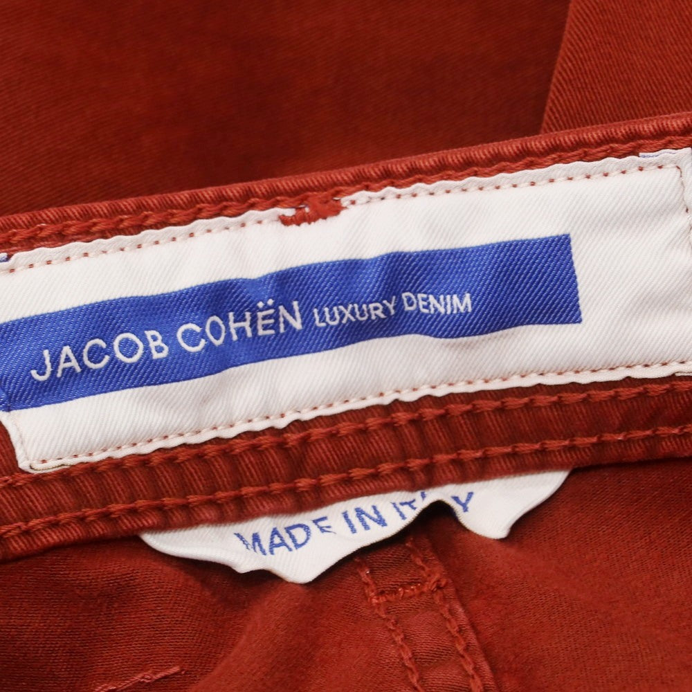 【新品】ヤコブコーエン JACOB COHEN BARD ストレッチコットン 5ポケットパンツ ダークオレンジレッド【サイズ28】【 状態ランクN 】【 メンズ 】[EPD]