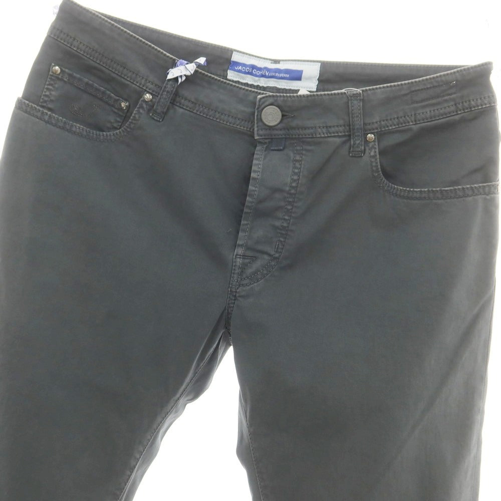 【新品】ヤコブコーエン JACOB COHEN BARD ストレッチコットン 5ポケットパンツ グレー【 36 】【 状態ランクN 】【 メンズ 】
