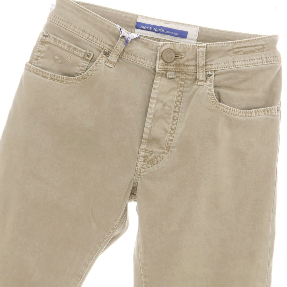【新品】ヤコブコーエン JACOB COHEN BARD ストレッチコットン 5ポケットパンツ グレージュ【 28 】【 状態ランクN 】【 メンズ 】