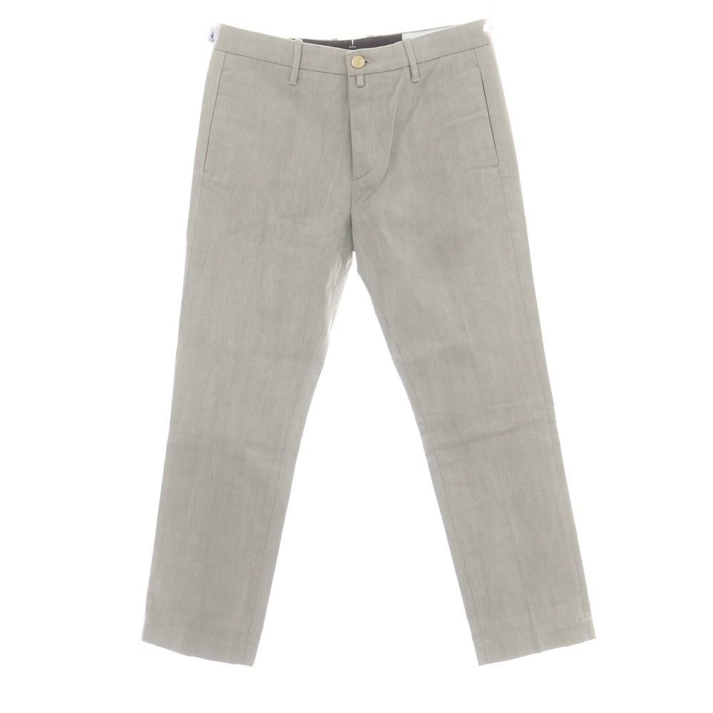 【新品】ヤコブコーエン JACOB COHEN ADAM コットン カジュアルスラックスパンツ ライトグレー【 34 】【 状態ランクN 】【 メンズ 】