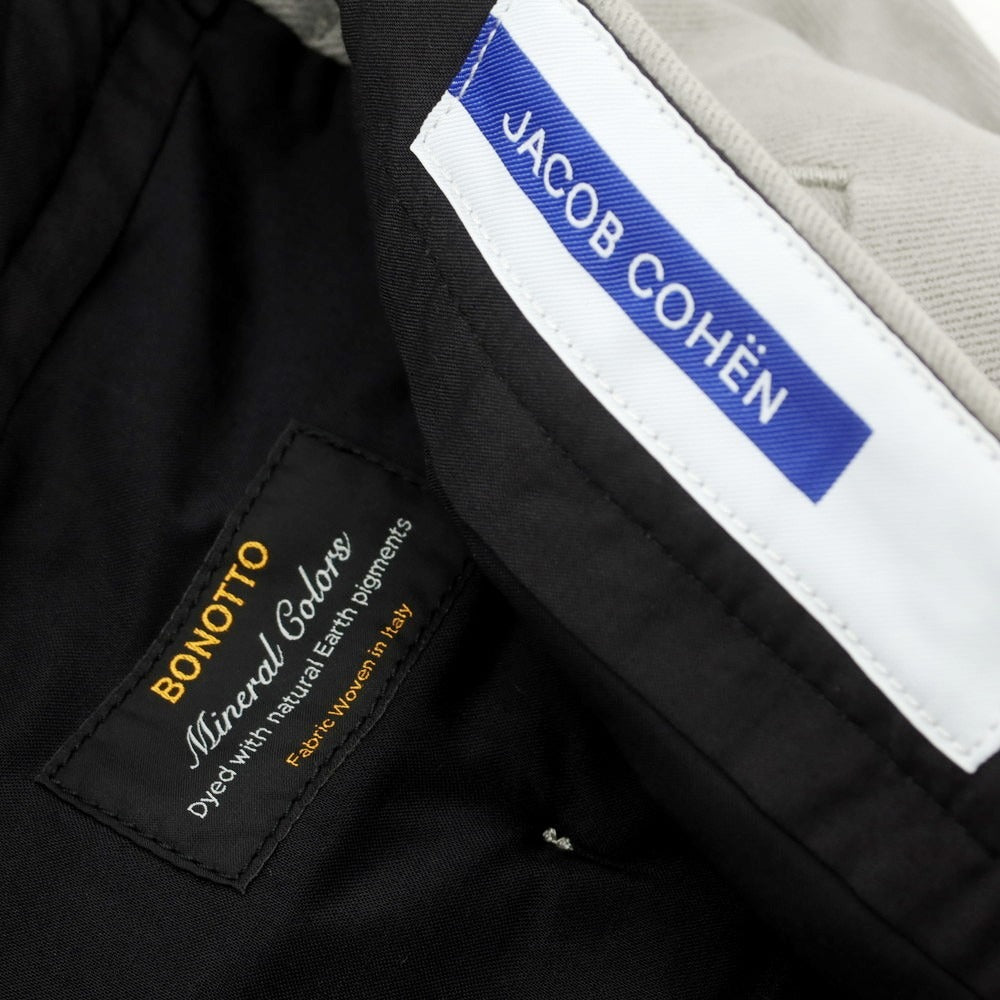 【新品】ヤコブコーエン JACOB COHEN ADAM コットン カジュアルスラックスパンツ ライトグレー【 34 】【 状態ランクN 】【 メンズ 】