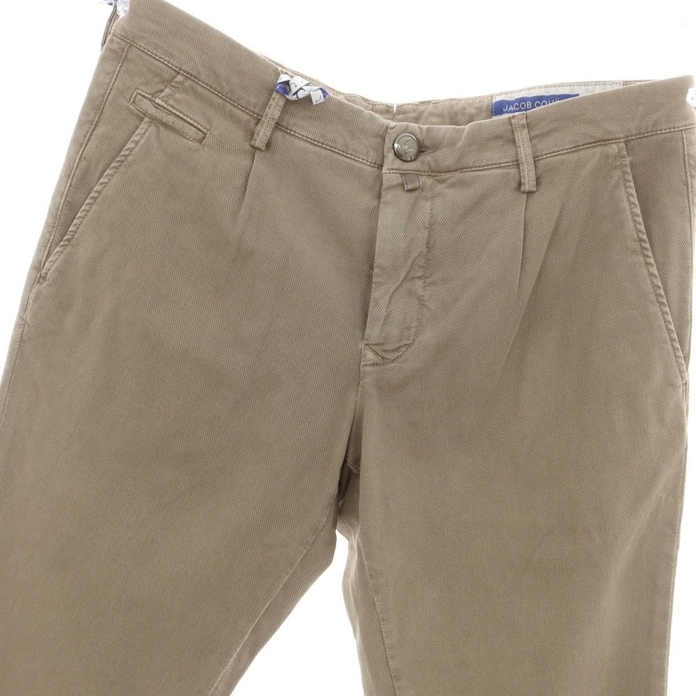 【新品アウトレット】ヤコブコーエン JACOB COHEN BOBBY II ストレッチコットン カジュアルスラックスパンツ グレーベージュ【 表記なし（XL位） 】【 状態ランクN- 】【 メンズ 】