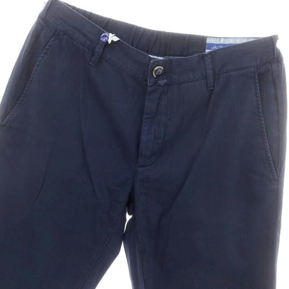 【新品】ヤコブコーエン JACOB COHEN GREG ストレッチコットン カジュアルスラックスパンツ ネイビー【 34 】【 状態ランクN 】【 メンズ 】