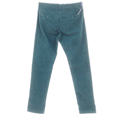 【新品】ヤコブコーエン JACOB COHEN BOBBY ストレッチコットン コーデュロイ カジュアルスラックスパンツ ブルーグリーン【 34 】【 状態ランクN 】【 メンズ 】
