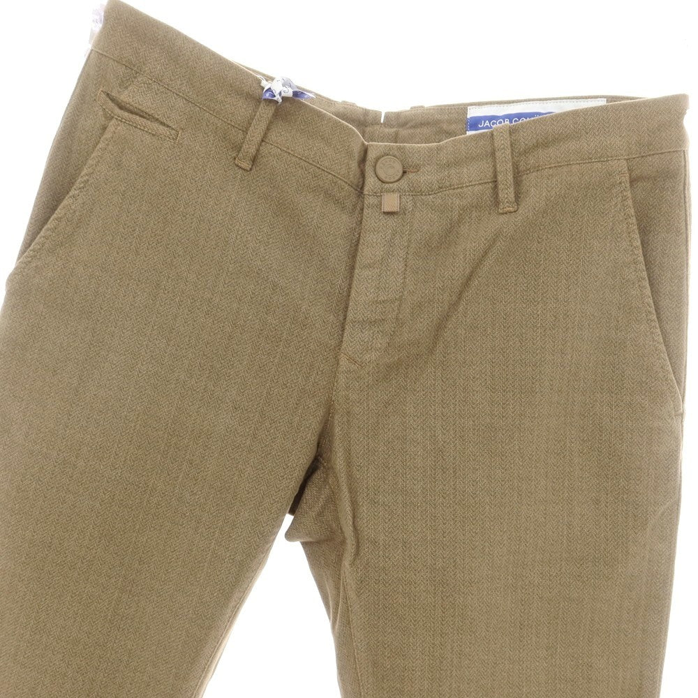 【新品アウトレット】ヤコブコーエン JACOB COHEN BOBBY ストレッチコットン カジュアルスラックスパンツ カーキベージュ【 34 】【 状態ランクN- 】【 メンズ 】