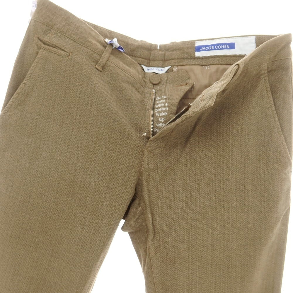 【新品アウトレット】ヤコブコーエン JACOB COHEN BOBBY ストレッチコットン カジュアルスラックスパンツ カーキベージュ【 34 】【 状態ランクN- 】【 メンズ 】