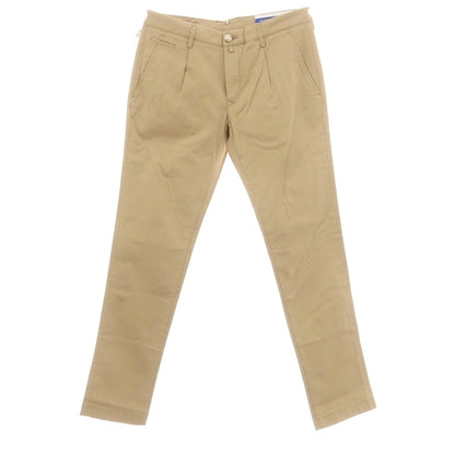 【新品】ヤコブコーエン JACOB COHEN BOBBY II ストレッチコットン カジュアルスラックスパンツ ベージュ【 34 】【 状態ランクN 】【 メンズ 】