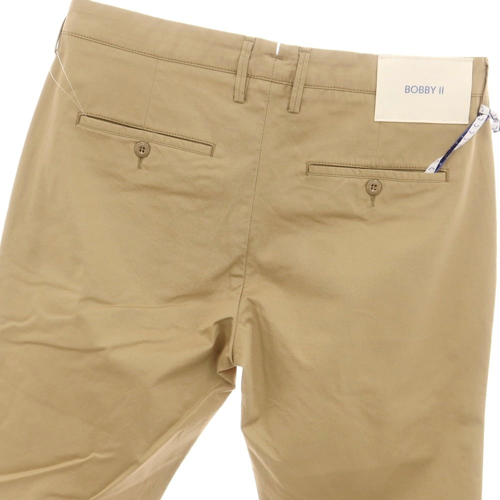 【新品】ヤコブコーエン JACOB COHEN BOBBY II ストレッチコットン カジュアルスラックスパンツ ベージュ【 34 】【 状態ランクN 】【 メンズ 】