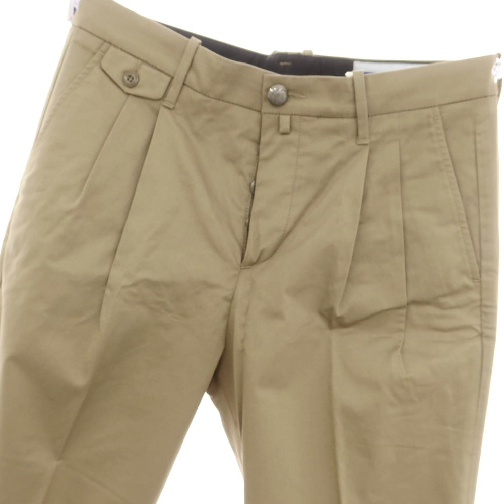 【新品】ヤコブコーエン JACOB COHEN HAROLD ストレッチコットン カジュアルスラックスパンツ ダークカーキベージュ【 34 】【 状態ランクN 】【 メンズ 】