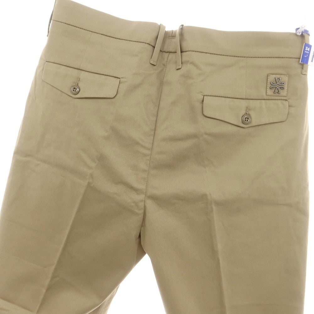 【新品】ヤコブコーエン JACOB COHEN HAROLD ストレッチコットン カジュアルスラックスパンツ ダークカーキベージュ【 34 】【 状態ランクN 】【 メンズ 】