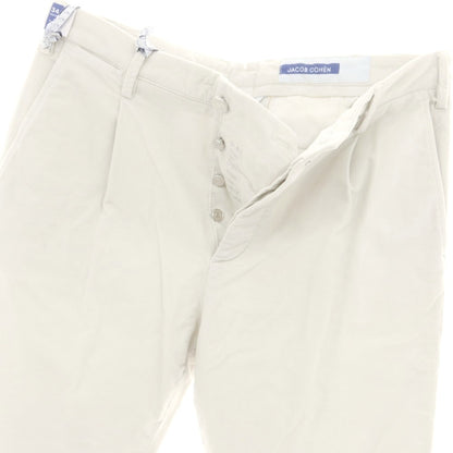 【新品アウトレット】ヤコブコーエン JACOB COHEN HENRY ストレッチコットン カジュアルスラックスパンツ オフホワイト【 34 】【 状態ランクN- 】【 メンズ 】