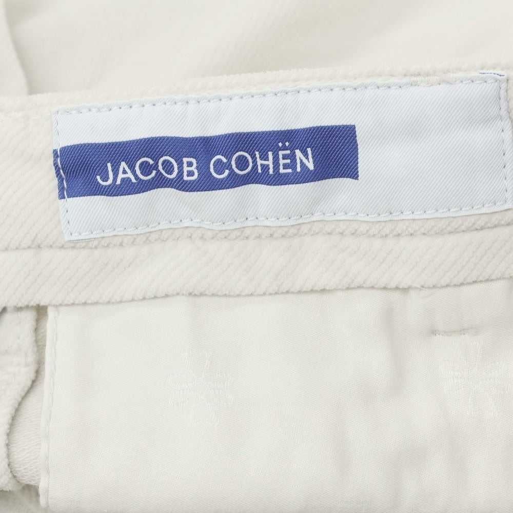 【新品アウトレット】ヤコブコーエン JACOB COHEN HENRY ストレッチコットン カジュアルスラックスパンツ オフホワイト【サイズ34】【 状態ランクN- 】【 メンズ 】[DPD]