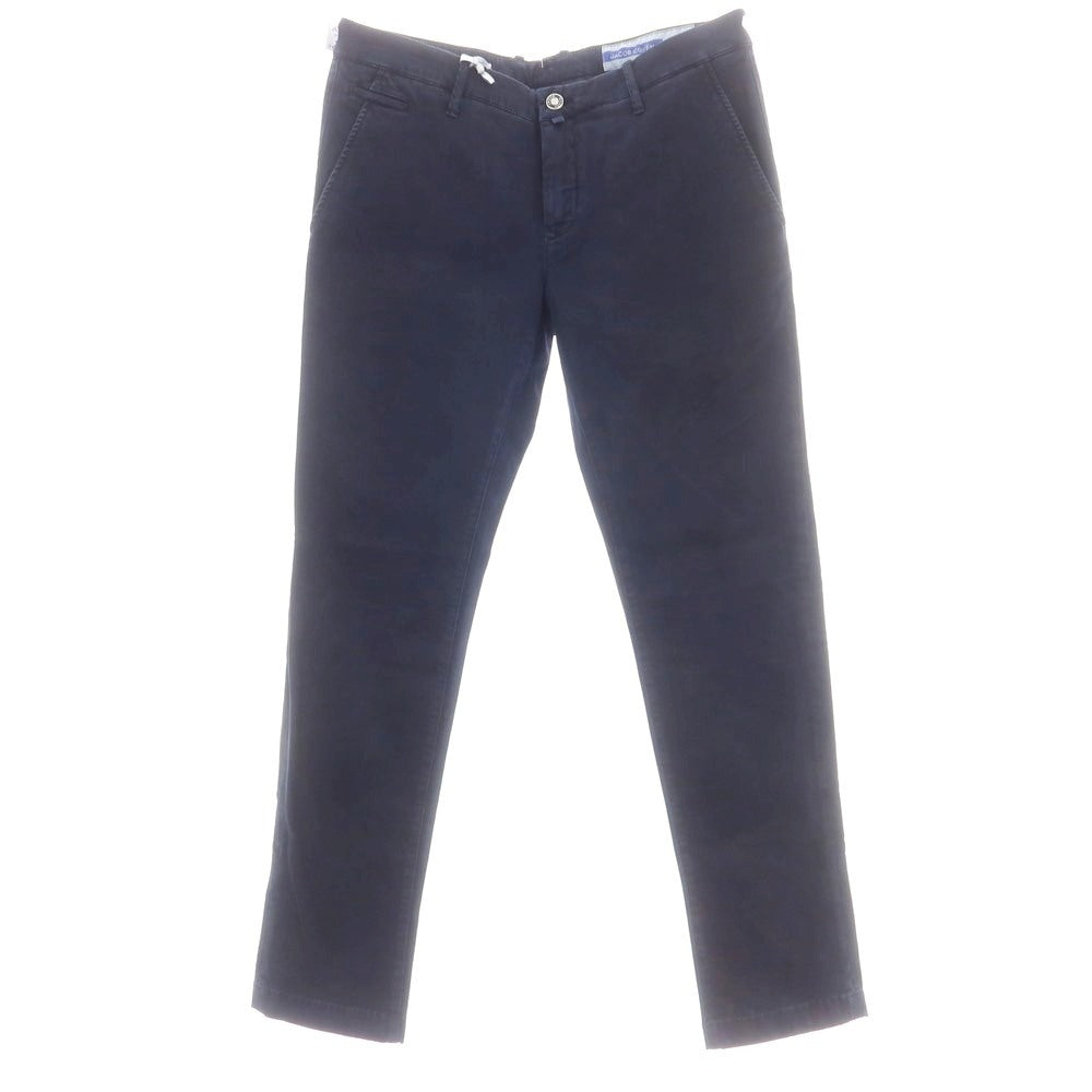 【新品】ヤコブコーエン JACOB COHEN BOBBY ストレッチコットンリヨセル カジュアルスラックスパンツ ネイビー【 34 】【 状態ランクN 】【 メンズ 】