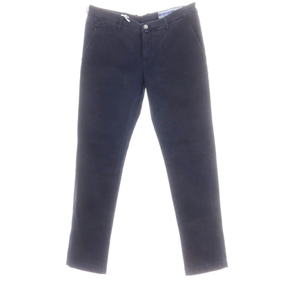 【新品】ヤコブコーエン JACOB COHEN BOBBY ストレッチコットンリヨセル カジュアルスラックスパンツ ネイビー【 34 】【 状態ランクN 】【 メンズ 】