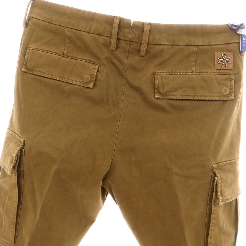 【新品】ヤコブコーエン JACOB COHEN RYAN ストレッチコットンリヨセル カーゴパンツ オーカー【サイズ34】【 状態ランクN 】【 メンズ 】[CPD]