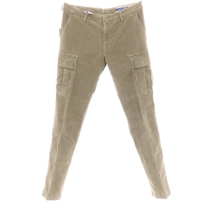 【新品】ヤコブコーエン JACOB COHEN RYAN ストレッチコットンリヨセル カーゴパンツ グレージュ【 34 】【 状態ランクN 】【 メンズ 】