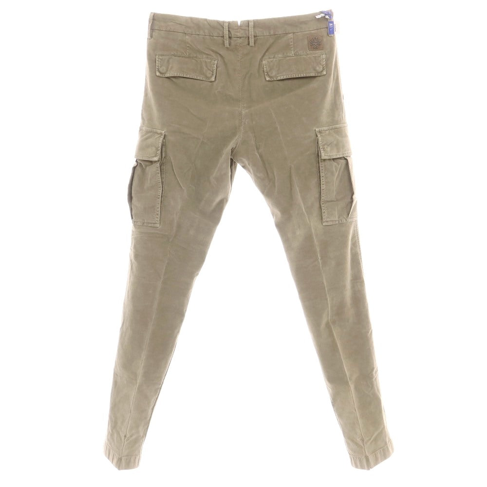 【新品】ヤコブコーエン JACOB COHEN RYAN ストレッチコットンリヨセル カーゴパンツ グレージュ【サイズ34】【 状態ランクN 】【 メンズ 】[DPD]