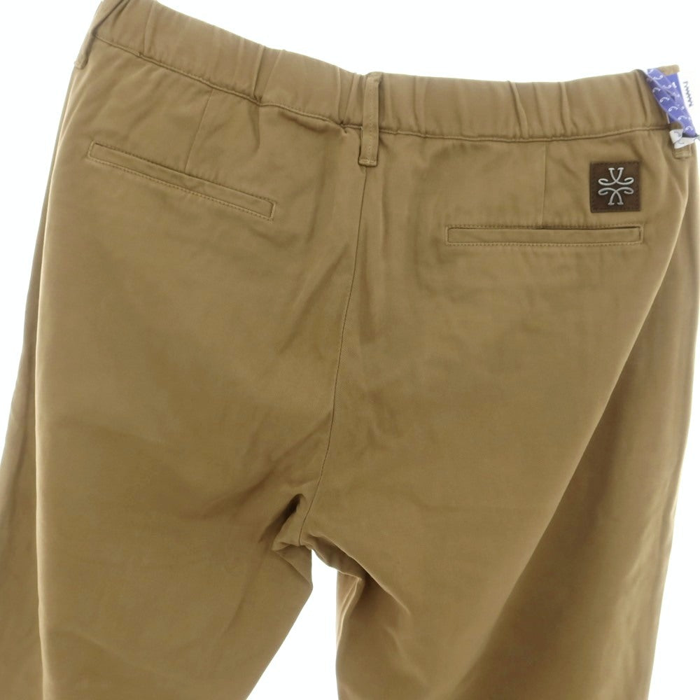 【新品】ヤコブコーエン JACOB COHEN GREG ストレッチレーヨンコットン イージースラックスパンツ ダークベージュ【 34 】【 状態ランクN 】【 メンズ 】