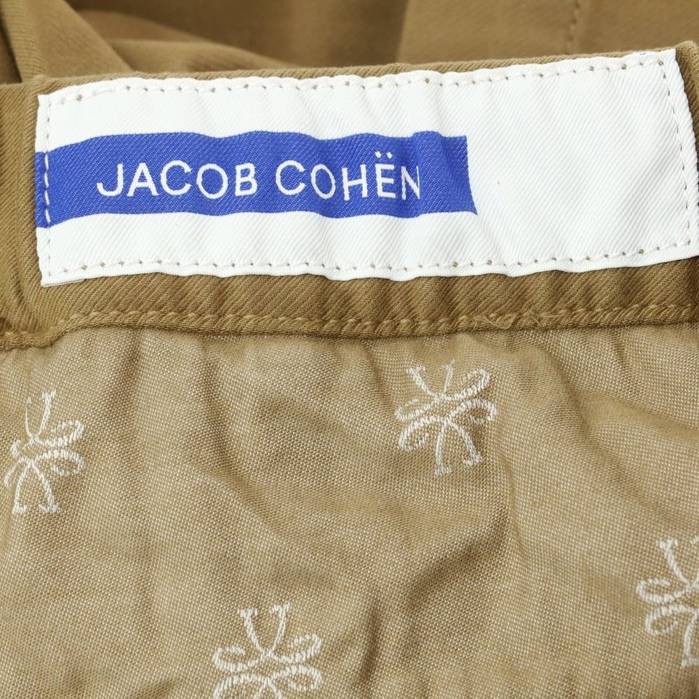 【新品】ヤコブコーエン JACOB COHEN GREG ストレッチレーヨンコットン イージースラックスパンツ ダークベージュ【 34 】【 状態ランクN 】【 メンズ 】