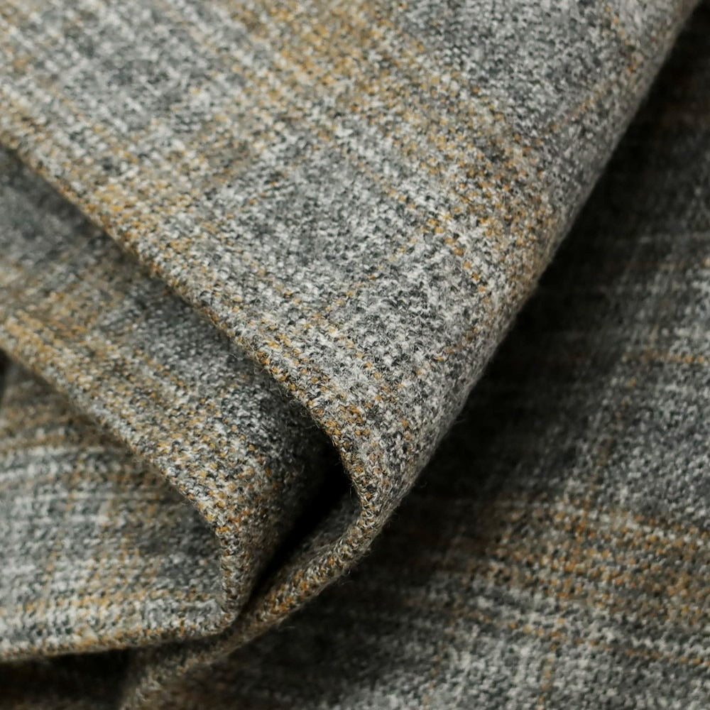 【新品】ヤコブコーエン JACOB COHEN HENRY ウール チェック ドレススラックスパンツ グレーxベージュ【 34 】【 状態ランクN 】【 メンズ 】