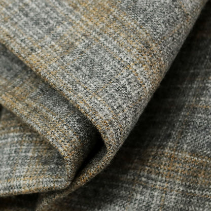 【新品】ヤコブコーエン JACOB COHEN HENRY ウール チェック ドレススラックスパンツ グレーxベージュ【 34 】【 状態ランクN 】【 メンズ 】