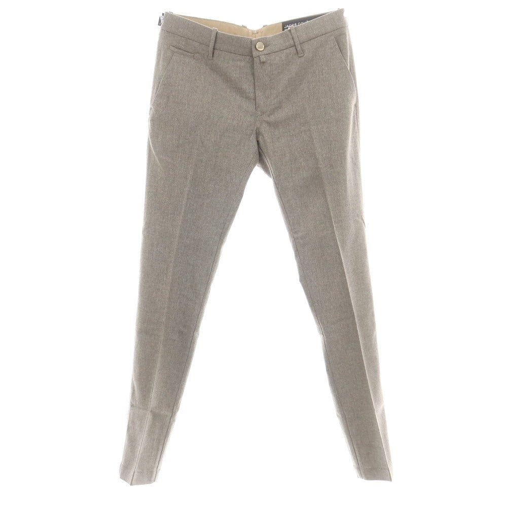 【新品】ヤコブコーエン JACOB COHEN BOBBY ストレッチウール カジュアルスラックスパンツ グレージュ【 34 】【 状態ランクN 】【 メンズ 】