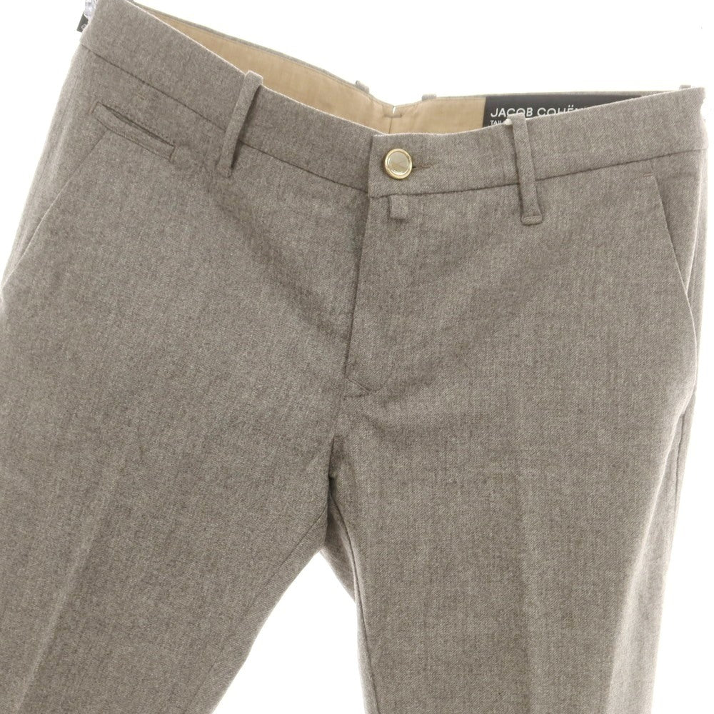 【新品】ヤコブコーエン JACOB COHEN BOBBY ストレッチウール カジュアルスラックスパンツ グレージュ【 34 】【 状態ランクN 】【 メンズ 】