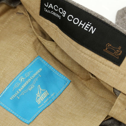 【新品】ヤコブコーエン JACOB COHEN BOBBY ストレッチウール カジュアルスラックスパンツ グレージュ【 34 】【 状態ランクN 】【 メンズ 】