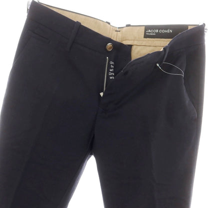 【新品】ヤコブコーエン JACOB COHEN BOBBY カシミヤナイロンウール カジュアルスラックスパンツ ネイビー【 34 】【 状態ランクN 】【 メンズ 】