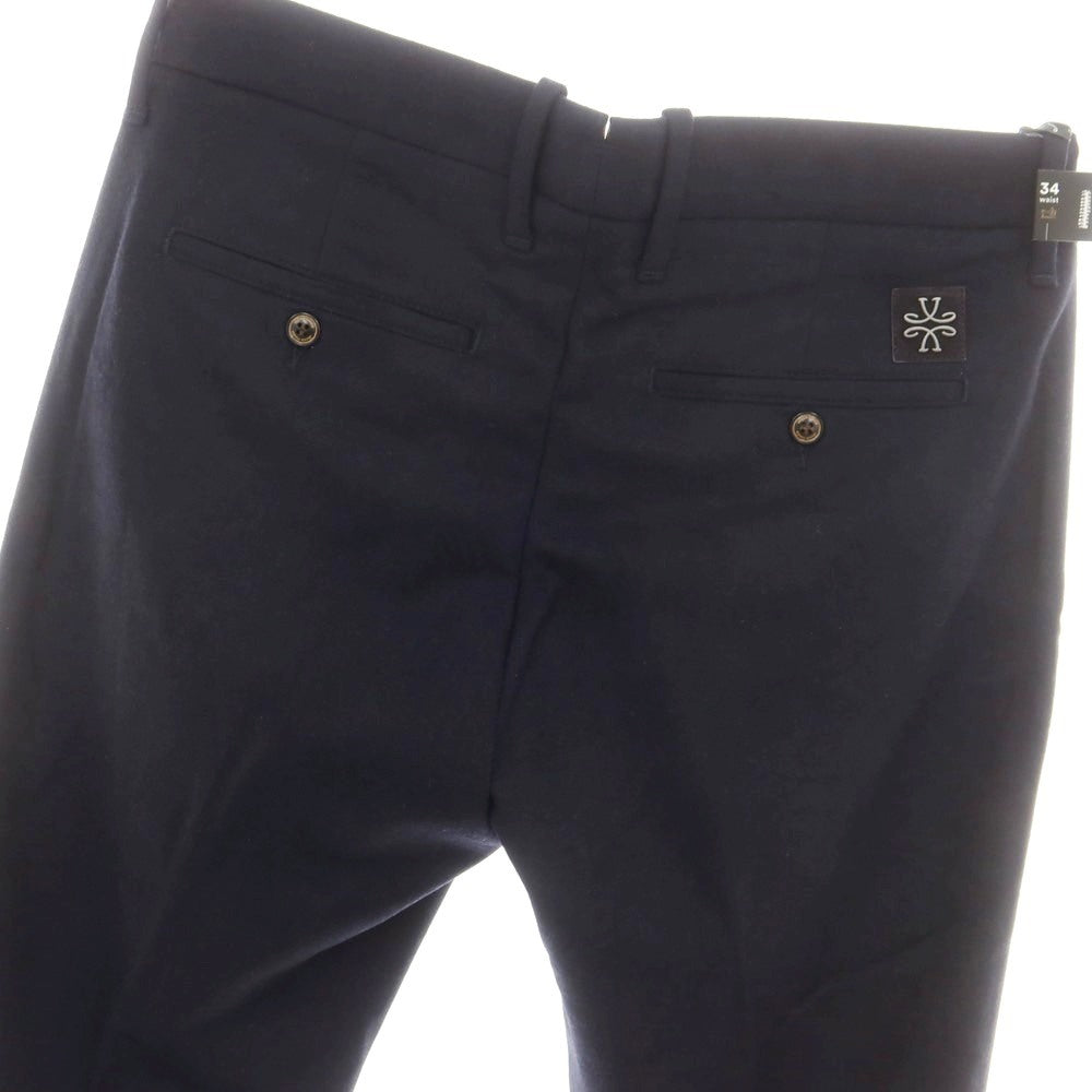 【新品】ヤコブコーエン JACOB COHEN BOBBY カシミヤナイロンウール カジュアルスラックスパンツ ネイビー【サイズ34】【 状態ランクN 】【 メンズ 】[DPD]