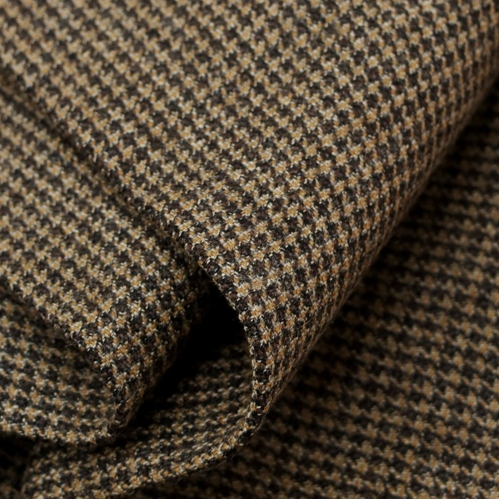 【新品】ヤコブコーエン JACOB COHEN GREG ストレッチウールカシミヤ ハウンドトゥース イージースラックスパンツ ブラウン【 34 】【 状態ランクN 】【 メンズ 】