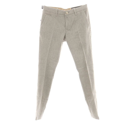 【新品】ヤコブコーエン JACOB COHEN BOBBY ストレッチウールカシミヤ カジュアルスラックスパンツ ライトグレー【 34 】【 状態ランクN 】【 メンズ 】