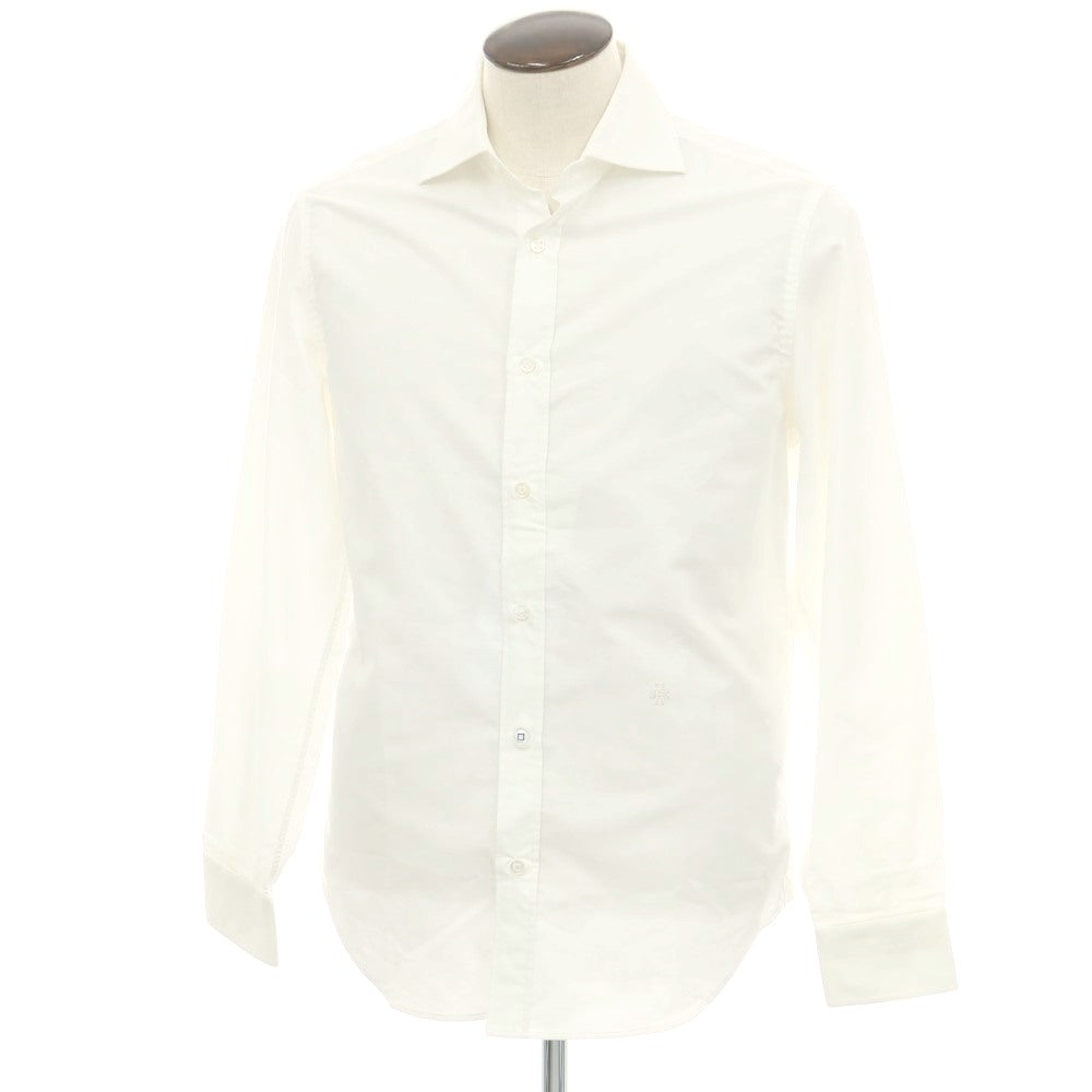 【新品アウトレット】ヤコブコーエン JACOB COHEN コットン ワイドカラー カジュアルシャツ ホワイト【 41 】【 状態ランクN- 】【 メンズ 】