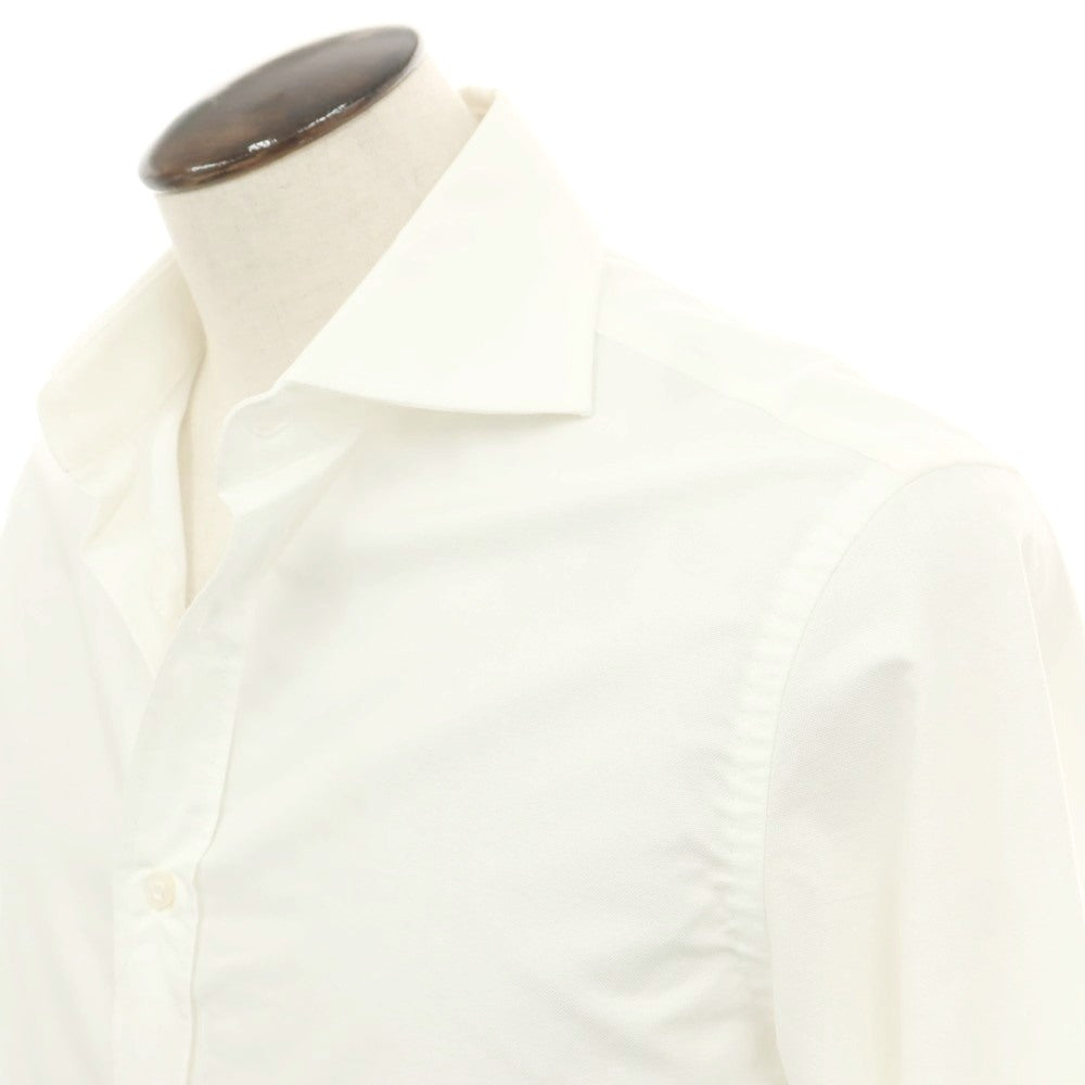 【新品アウトレット】ヤコブコーエン JACOB COHEN コットン ワイドカラー カジュアルシャツ ホワイト【 41 】【 状態ランクN- 】【 メンズ 】