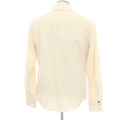 【新品アウトレット】ヤコブコーエン JACOB COHEN コットン 細畝コーデュロイ ウエスタンシャツ ライトベージュ【 L 】【 状態ランクN- 】【 メンズ 】