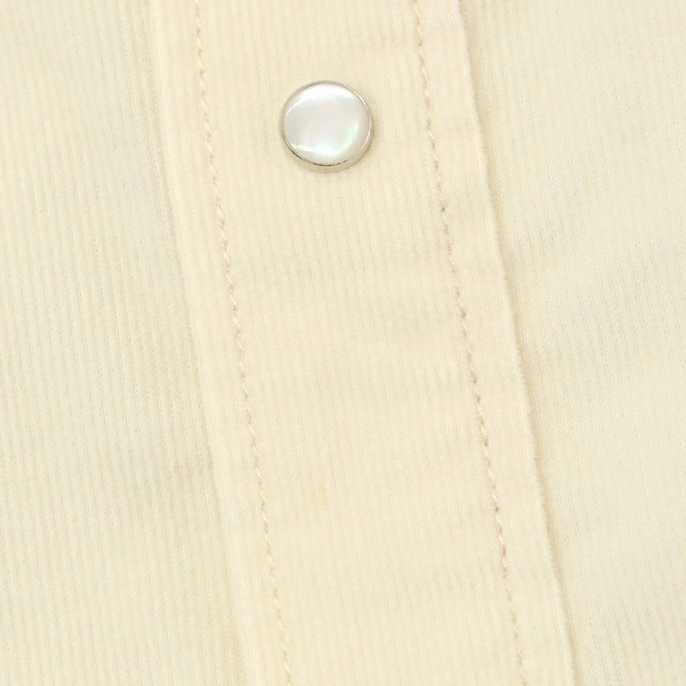 【新品アウトレット】ヤコブコーエン JACOB COHEN コットン 細畝コーデュロイ ウエスタンシャツ ライトベージュ【 L 】【 状態ランクN- 】【 メンズ 】