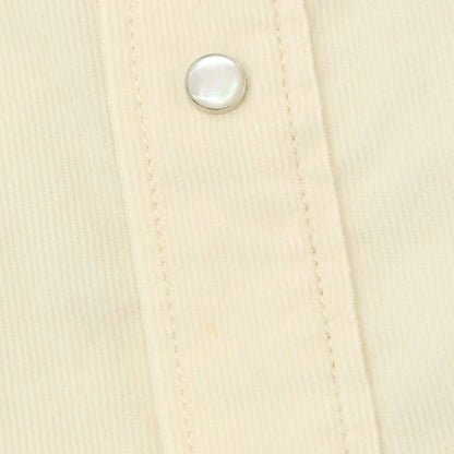 【新品アウトレット】ヤコブコーエン JACOB COHEN コットン 細畝コーデュロイ ウエスタンシャツ ライトベージュ【 L 】【 状態ランクN- 】【 メンズ 】