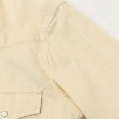 【新品アウトレット】ヤコブコーエン JACOB COHEN コットン 細畝コーデュロイ ウエスタンシャツ ライトベージュ【 L 】【 状態ランクN- 】【 メンズ 】