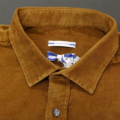 【新品】ヤコブコーエン JACOB COHEN コットン 細畝コーデュロイ カジュアルシャツ ブラウン【 XXL 】【 状態ランクN 】【 メンズ 】