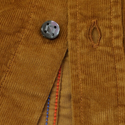 【新品】ヤコブコーエン JACOB COHEN コットン 細畝コーデュロイ カジュアルシャツ ブラウン【 XXL 】【 状態ランクN 】【 メンズ 】