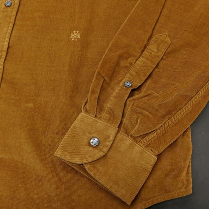 【新品】ヤコブコーエン JACOB COHEN コットン 細畝コーデュロイ カジュアルシャツ ブラウン【 XXL 】【 状態ランクN 】【 メンズ 】