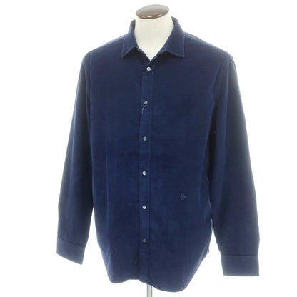 【新品】ヤコブコーエン JACOB COHEN コットン 細畝コーデュロイ カジュアルシャツ ネイビー【 XXL 】【 状態ランクN 】【 メンズ 】
