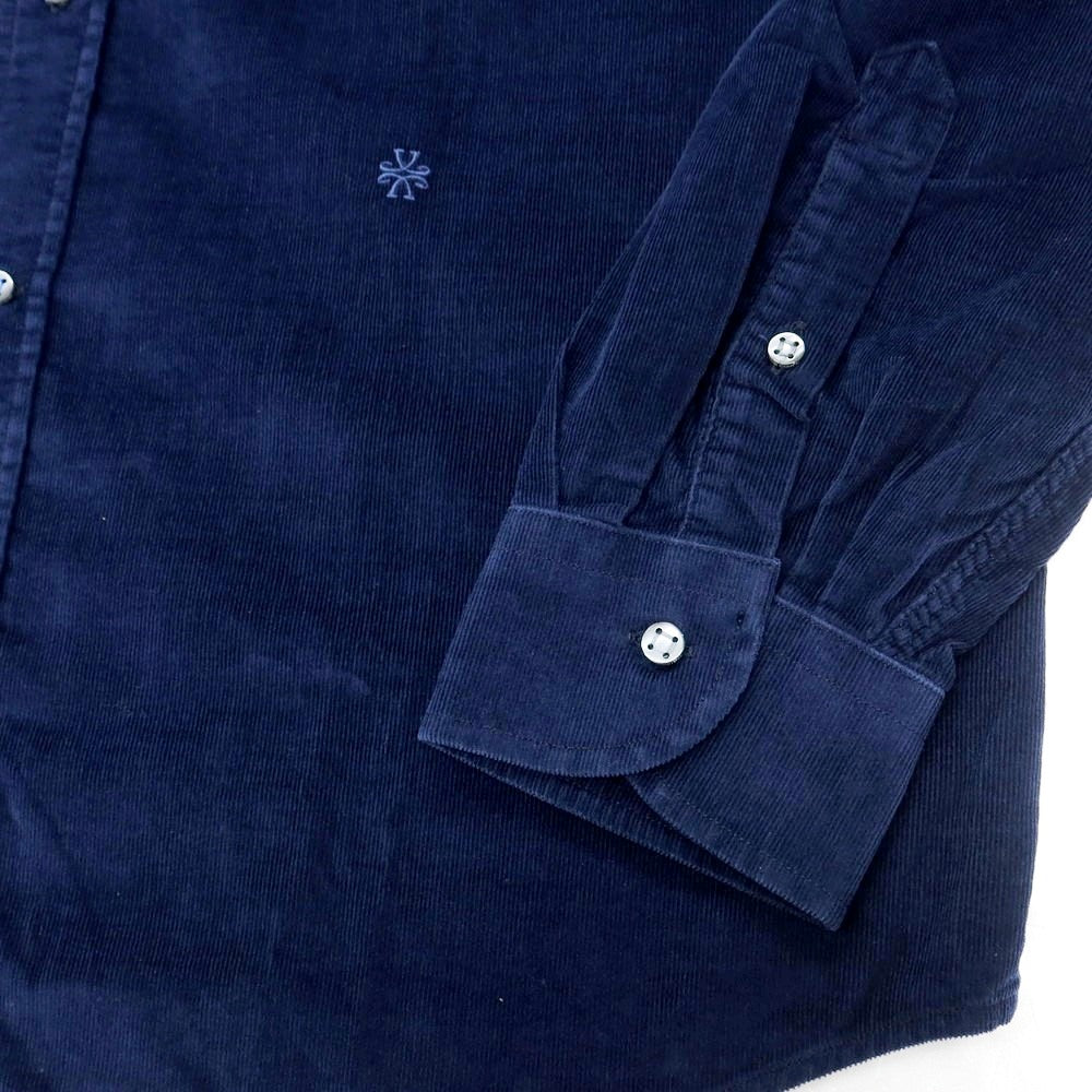 【新品】ヤコブコーエン JACOB COHEN コットン 細畝コーデュロイ カジュアルシャツ ネイビー【 XXL 】【 状態ランクN 】【 メンズ 】
